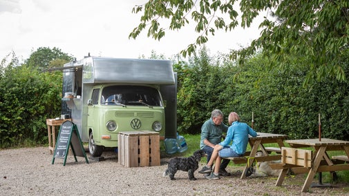Shepherds Shed Cafe at benthall hall in Shropshire